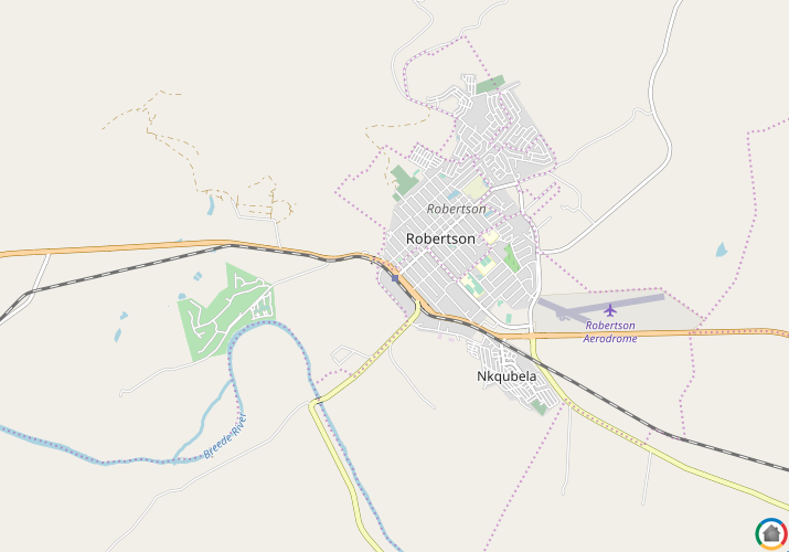 Map location of Robertson